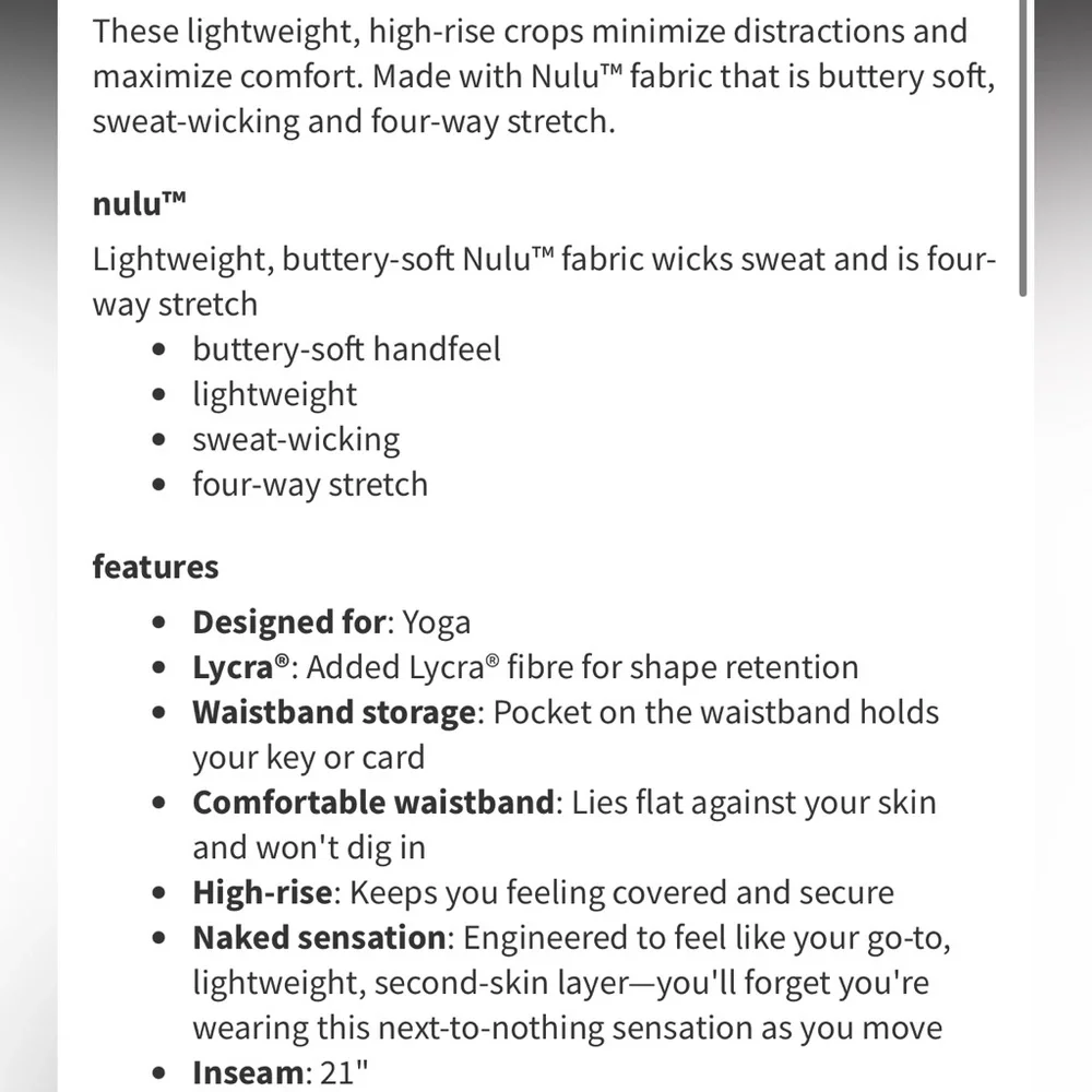 Lululemon align 21” camo black sz 6 - Picture 3 of 8